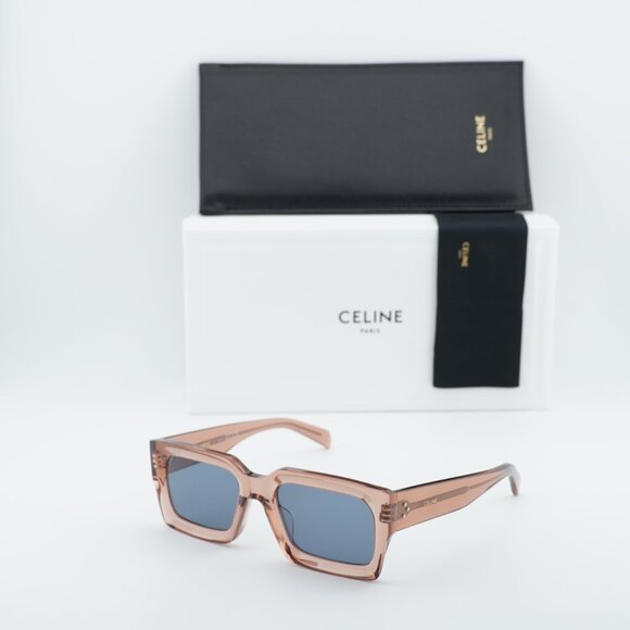 Celine CL40280U 74V Rectangle Sunglasses - Rose/Blue - Picture 7 of 10